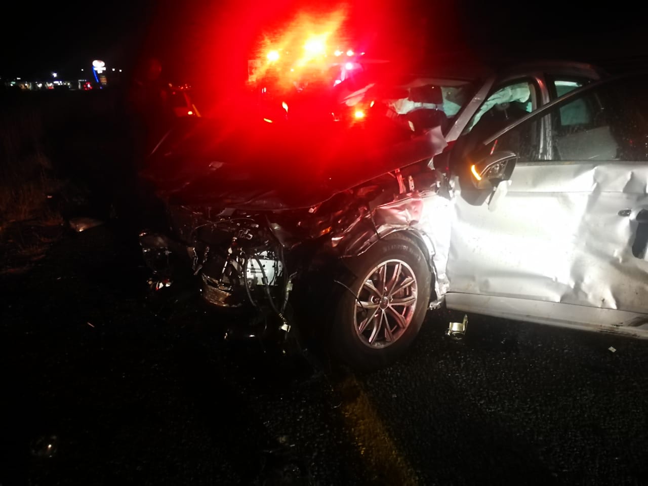 Two cars collide leaving five injured on the N1 near the Kroonvaal Plaza